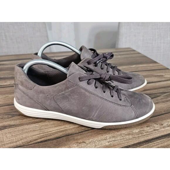 Ecco Shoes - Ecco Danish Design Brown Suede Leather‎ Lace Up Casual Shoes Women's 9 Eu 40